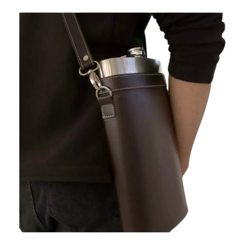 NWT Origin Outdoors Flat Man Buddy Stainless Steel Black Pocket Bottle Hip Flask